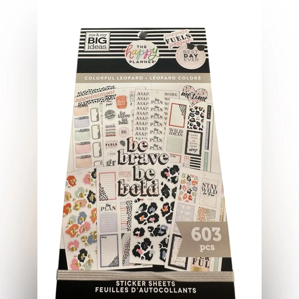 The Happy Planner Colorful Leopard Sticker Book